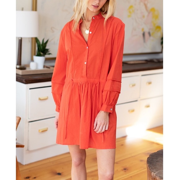 Emerson Fry India Shirtdress- Poppy - Picture 2 of 3